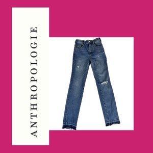 Anthropologie x Pilcro High Rise Cigarette Jeans | Sz 25 EUC